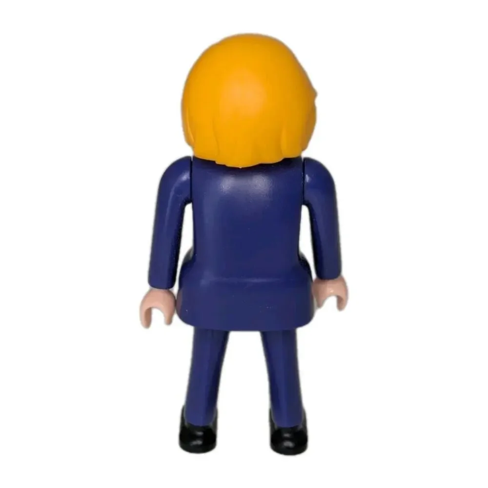 Playmobil Flight Attendant Stewardess Figure Replacement Blonde Hair Brown Eyes
